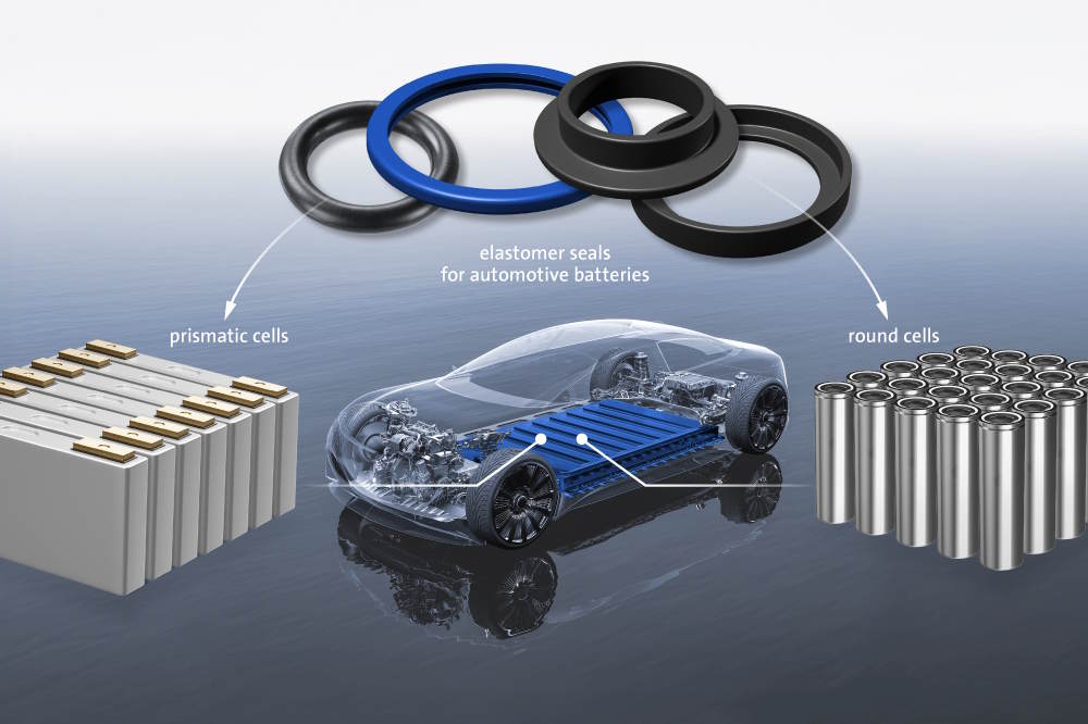 composing elastomer seals for battery cells
